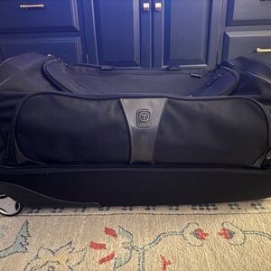Tumi Black Rolling Duffel Travel Bag / Suitcase